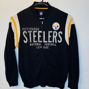 Pittsburgh Steelers Fleece Jacket Full Zip Knit L